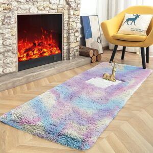 Oxford Homeware (60cm x 220cm (2ft x 7ft 7") , Rainbow) Non Slip Shaggy Runner Rug Kitchen Hallw Oxford Homeware (60cm x 220cm (2ft x 7ft 7") , Rainbow) Non Slip Shaggy Runner Rug Kitchen Hallw