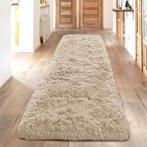 Oxford Homeware (80 x 300 cm (2 ft 6 in x 10 ft), Beige) Non Slip Shaggy Runner Rug Kitchen Hall Oxford Homeware (80 x 300 cm (2 ft 6 in x 10 ft), Beige) Non Slip Shaggy Runner Rug Kitchen Hall