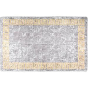 vidaXL Grey Washable Anti-Slip Living Room Area Rug vidaXL Grey Washable Anti-Slip Living Room Area Rug