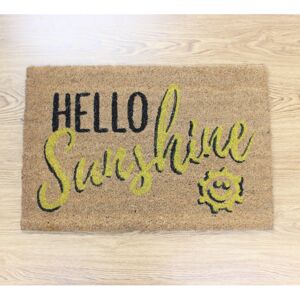 Rapide 60x40cm Coir Door Mat Hello Sunshine Entrance Mat Rug Anti-Slip Dirt Scraper Rapide 60x40cm Coir Door Mat Hello Sunshine Entrance Mat Rug Anti-Slip Dirt Scraper