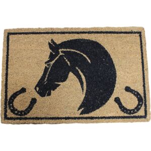 Rapide 60x40cm Coir Door Mat Horse Head Design Entrance Mat Rug Anti-Slip Dirt Scraper Rapide 60x40cm Coir Door Mat Horse Head Design Entrance Mat Rug Anti-Slip Dirt Scraper