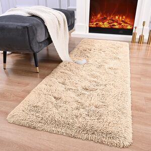 SUPREME BEDDING LTD (80cm x 150cm (2ft 8" x 5ft)- Large Runner Carpet Rug, Beige Carpet Rug) Fluffy SUPREME BEDDING LTD (80cm x 150cm (2ft 8" x 5ft)- Large Runner Carpet Rug, Beige Carpet Rug) Fluffy