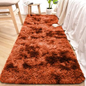 SUPREME BEDDING LTD (60cm x 220cm (2ft x 7ft 7")- Runner Carpet Rug, Orange Carpet Rug) Fluffy Shagg SUPREME BEDDING LTD (60cm x 220cm (2ft x 7ft 7")- Runner Carpet Rug, Orange Carpet Rug) Fluffy Shagg