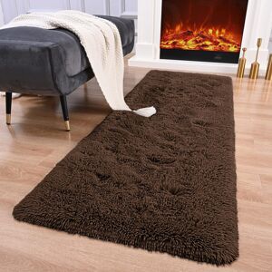 SUPREME BEDDING LTD (80cm x 150cm (2ft 8" x 5ft)- Large Runner Carpet Rug, Brown Carpet Rug) Fluffy SUPREME BEDDING LTD (80cm x 150cm (2ft 8" x 5ft)- Large Runner Carpet Rug, Brown Carpet Rug) Fluffy