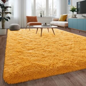Supreme Bedding Ltd Mustard 120x170 Thick Pile Shaggy Rug - Rug Supreme Bedding Ltd Mustard 120x170 Thick Pile Shaggy Rug - Rug