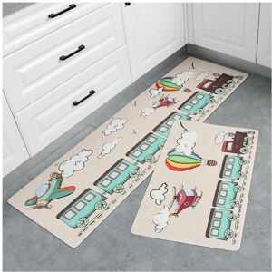 nobrand (Small train (new product), 45cm*75cm (perfect edge)) Cross -Border Kitchen Floo nobrand (Small train (new product), 45cm*75cm (perfect edge)) Cross -Border Kitchen Floo