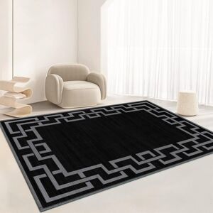 ozone mart (80CMx150CM, Nico Black) Non-Slip Rugs Living Room Runner Printed Rug Carpet Mat ozone mart (80CMx150CM, Nico Black) Non-Slip Rugs Living Room Runner Printed Rug Carpet Mat