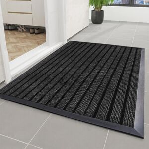 ozone mart (Black, 50 x 80 Cm) Non Slip Rubber Barrier Door Mat Heavy Duty Washable Dirt Tr ozone mart (Black, 50 x 80 Cm) Non Slip Rubber Barrier Door Mat Heavy Duty Washable Dirt Tr