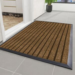 ozone mart (Brown, 80 x 150 Cm) Non Slip Rubber Barrier Door Mat Heavy Duty Washable Dirt T ozone mart (Brown, 80 x 150 Cm) Non Slip Rubber Barrier Door Mat Heavy Duty Washable Dirt T