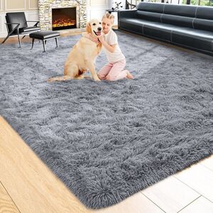 Shaggy Rugs LTD (200cm x 290cm (6ft 8" x 9ft 7"), Grey) Non Slip Rug Fluffy Shaggy Thick Area Ru Shaggy Rugs LTD (200cm x 290cm (6ft 8" x 9ft 7"), Grey) Non Slip Rug Fluffy Shaggy Thick Area Ru