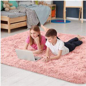 Oxford Homeware Pink Fluffy Rug - Area Rug Oxford Homeware Pink Fluffy Rug - Area Rug