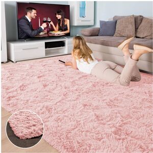 Oxford Homeware (200cm x 290cm (6ft 8" x 9ft 7")., Pink) Non Slip Rug Area Rug Living Room Bed Oxford Homeware (200cm x 290cm (6ft 8" x 9ft 7")., Pink) Non Slip Rug Area Rug Living Room Bed