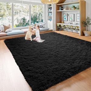 Imperial Rooms (200cm x 290cm (6ft 7" x 9ft 6")- Extra Large Area Rug) Black Rugs Carpet Runner Imperial Rooms (200cm x 290cm (6ft 7" x 9ft 6")- Extra Large Area Rug) Black Rugs Carpet Runner