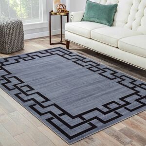 ASPIRE HOMEWARE (160x230 cm- Area Rug/Carpet, NICO) Non-Slip Area Rugs Printed Geometric Carpets ASPIRE HOMEWARE (160x230 cm- Area Rug/Carpet, NICO) Non-Slip Area Rugs Printed Geometric Carpets
