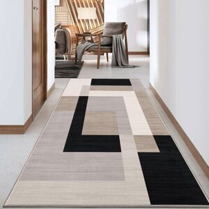 ASPIRE HOMEWARE (80x300 cm- Large Runner Rug/Carpet, MILO NEUTRAL) Non-Slip Area Rugs Printed Ge ASPIRE HOMEWARE (80x300 cm- Large Runner Rug/Carpet, MILO NEUTRAL) Non-Slip Area Rugs Printed Ge