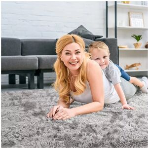 Yorkshire Bedding (Silver, 160 X 230 cm) Fluffy Rugs Anti-Slip Large Shaggy Rug Super Soft Mat Liv Yorkshire Bedding (Silver, 160 X 230 cm) Fluffy Rugs Anti-Slip Large Shaggy Rug Super Soft Mat Liv
