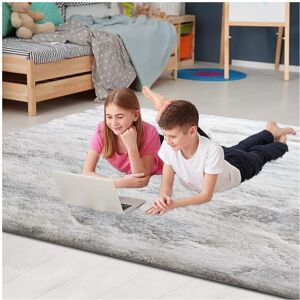 Yorkshire Bedding (Silver, 120 X 170 cm) Fluffy Rugs Anti-Slip Large Shaggy Rug Super Soft Mat Liv Yorkshire Bedding (Silver, 120 X 170 cm) Fluffy Rugs Anti-Slip Large Shaggy Rug Super Soft Mat Liv