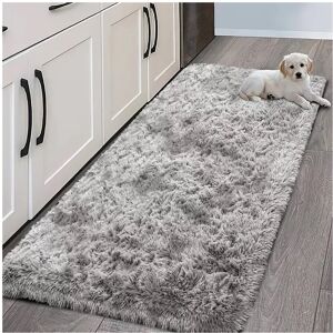 Oxford Homeware (Silver Tye Dye, 60cm x 220cm (2ft x 7ft 3")) Large Shaggy Rug Thick Pile Door M Oxford Homeware (Silver Tye Dye, 60cm x 220cm (2ft x 7ft 3")) Large Shaggy Rug Thick Pile Door M