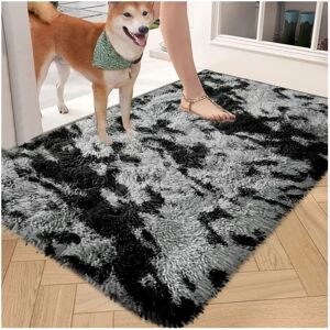 SUPREME BEDDING LTD (50 x 80 cm (1ft 6in x 2ft 6in)- Small Door Mat/Bath Mat, Tie Dye- Grey Rug) Lar SUPREME BEDDING LTD (50 x 80 cm (1ft 6in x 2ft 6in)- Small Door Mat/Bath Mat, Tie Dye- Grey Rug) Lar