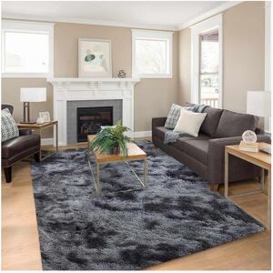 SUPREME BEDDING LTD (160 x 230 cm (5ft 4in x 7ft 8in)- Large Area Rug, Tie Dye- Grey Rug) Large Shag SUPREME BEDDING LTD (160 x 230 cm (5ft 4in x 7ft 8in)- Large Area Rug, Tie Dye- Grey Rug) Large Shag