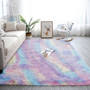 Imperial Rooms (160cm x 230cm (5ft 4" x 7ft 8"), Rainbow) Extra Large Rug Soft Shaggy Living Ro Imperial Rooms (160cm x 230cm (5ft 4" x 7ft 8"), Rainbow) Extra Large Rug Soft Shaggy Living Ro