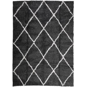 (black and cream, 200 x 280 cm) vidaXL Shaggy Rug Floor Mat Fluffy Rug Area Rug (black and cream, 200 x 280 cm) vidaXL Shaggy Rug Floor Mat Fluffy Rug Area Rug