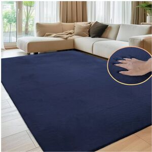 Oxford Homeware (120X170 cm, Blue Navy) Nonslip Soft Shaggy Fluffy Rugs Livingroom Bedroom Carpe Oxford Homeware (120X170 cm, Blue Navy) Nonslip Soft Shaggy Fluffy Rugs Livingroom Bedroom Carpe