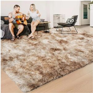Oxford Homeware (120 cm x 170 cm (4ft x 5ft 8")-Living Room Rugs, Tye Dye Beige) Non Slip Shaggy Oxford Homeware (120 cm x 170 cm (4ft x 5ft 8")-Living Room Rugs, Tye Dye Beige) Non Slip Shaggy