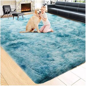 ASPIRE HOMEWARE (TEAL- TYE DYE, 200X290 CM) Extra Large Rugs Fluffy Shaggy Living Room Rug ASPIRE HOMEWARE (TEAL- TYE DYE, 200X290 CM) Extra Large Rugs Fluffy Shaggy Living Room Rug