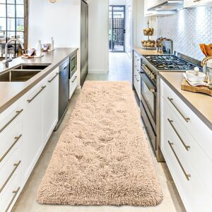 Moonlight Bedding Limited (80 X 300 cm (2ft 6in x 10 ft)_Long Runner, Beige) Non Slip Rugs Shaggy Thick La Moonlight Bedding Limited (80 X 300 cm (2ft 6in x 10 ft)_Long Runner, Beige) Non Slip Rugs Shaggy Thick La