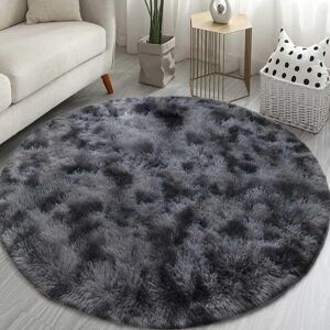 yao96266 Living Room Rug Modern Round Bedroom Carpets Ø120cm Shaggy Floor Mat Plush Gray- yao96266 Living Room Rug Modern Round Bedroom Carpets Ø120cm Shaggy Floor Mat Plush Gray-