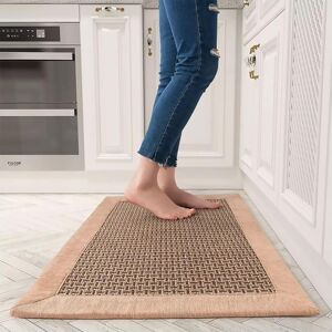 Unbranded (Beige) 50x120cm Mat Washable Woven Rubber Rug Anti-Slip Unbranded (Beige) 50x120cm Mat Washable Woven Rubber Rug Anti-Slip