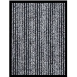 vidaXL Grey Striped Doormat - 40x60 cm - Home Decor vidaXL Grey Striped Doormat - 40x60 cm - Home Decor
