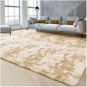 Imperial Rooms (50cm x 80 cm (1 ft 6 in x 2 ft 6 in), Tie-Dye Cream Shaggy Rugs) Fluffy Rug Non Imperial Rooms (50cm x 80 cm (1 ft 6 in x 2 ft 6 in), Tie-Dye Cream Shaggy Rugs) Fluffy Rug Non
