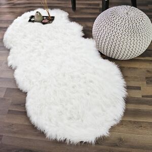 Unbranded (White, China) Noahas Plush Soft Sheepskin Bedroom Carpet 80x160cm Faux Sheepski Unbranded (White, China) Noahas Plush Soft Sheepskin Bedroom Carpet 80x160cm Faux Sheepski