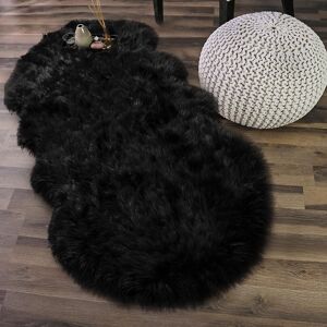 Unbranded (Black, Russian Federation) Noahas Plush Soft Sheepskin Bedroom Carpet 80x160cm Unbranded (Black, Russian Federation) Noahas Plush Soft Sheepskin Bedroom Carpet 80x160cm