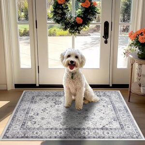 Oxford Homeware (60 X 110 cm, Serene) Luxury Nonslip Rugs Traditional Livingroom Bedroom Carpets Oxford Homeware (60 X 110 cm, Serene) Luxury Nonslip Rugs Traditional Livingroom Bedroom Carpets