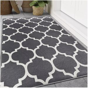 ASPIRE HOMEWARE (80cm x 150cm (2ft 6" x 5ft)- Printed Large Floor Rug Mat) Non-Slip Grey Rugs Ca ASPIRE HOMEWARE (80cm x 150cm (2ft 6" x 5ft)- Printed Large Floor Rug Mat) Non-Slip Grey Rugs Ca