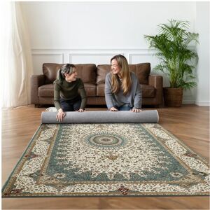 Oxford Homeware (200 x 290 cm (6 ft 5 in x 9 ft 5in)-Living Room Rug., Willow Teal) Non Slip Lar Oxford Homeware (200 x 290 cm (6 ft 5 in x 9 ft 5in)-Living Room Rug., Willow Teal) Non Slip Lar
