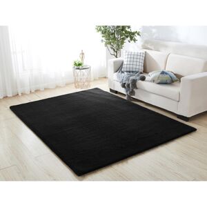 Unique (Black, 60cm x 110cm) Luxurious Faux Fur Rabbit Rug 1200 GSM 3cm Pile Unique (Black, 60cm x 110cm) Luxurious Faux Fur Rabbit Rug 1200 GSM 3cm Pile