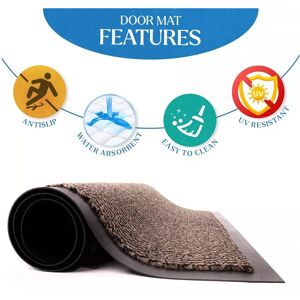 Shaggy Rugs LTD (Brown , 90 x 300 cm) Heavy Duty Rubber Mat Hall Hallway Kitchen Runner Shaggy Rugs LTD (Brown , 90 x 300 cm) Heavy Duty Rubber Mat Hall Hallway Kitchen Runner