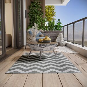 Outsunny - Outdoor Rug - Grey White - 1.2x1.8m - Rug Outsunny - Outdoor Rug - Grey White - 1.2x1.8m - Rug