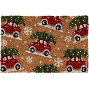 Carousel Home Cars Christmas Doormat Rectangular Entrance Christmas Welcome Door Mat Non-s Carousel Home Cars Christmas Doormat Rectangular Entrance Christmas Welcome Door Mat Non-s