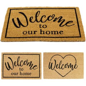 Carousel Home 60x40cm Welcome Doormat Rectangular Entrance Welcome Door Mat Non-slip Pvc B Carousel Home 60x40cm Welcome Doormat Rectangular Entrance Welcome Door Mat Non-slip Pvc B