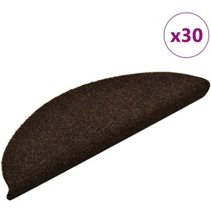 vidaXL Self-adhesive Stair Treads 30 pcs Brown 56x17x3 cm vidaXL Self-adhesive Stair Treads 30 pcs Brown 56x17x3 cm