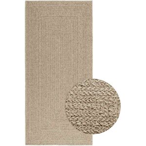 vidaXL Rug ZIZUR Beige 100x200 cm Jute Look Indoor and Outdoor - Rug vidaXL Rug ZIZUR Beige 100x200 cm Jute Look Indoor and Outdoor - Rug