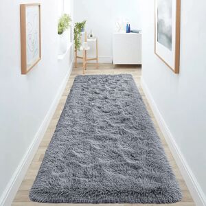 Imperial Rooms (80cm x 300cm (2 ft 6 in x 10 ft)- Extra Large Runner Rug, Grey) Anti Slip Shagg Imperial Rooms (80cm x 300cm (2 ft 6 in x 10 ft)- Extra Large Runner Rug, Grey) Anti Slip Shagg