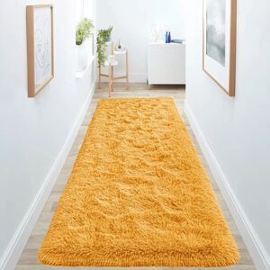 Imperial Rooms (80cm x 300cm (2 ft 6 in x 10 ft)- Extra Large Runner Rug, Ochre) Anti Slip Shag Imperial Rooms (80cm x 300cm (2 ft 6 in x 10 ft)- Extra Large Runner Rug, Ochre) Anti Slip Shag
