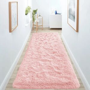 Imperial Rooms (80cm x 300cm (2 ft 6 in x 10 ft)- Extra Large Runner Rug, Pink) Anti Slip Shagg Imperial Rooms (80cm x 300cm (2 ft 6 in x 10 ft)- Extra Large Runner Rug, Pink) Anti Slip Shagg