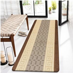 Shaggy Rugs LTD (Beige Brown, 80 x 300 cm) Non Slip Long Hallway Runner Rug Bedroom Carpet Washa Shaggy Rugs LTD (Beige Brown, 80 x 300 cm) Non Slip Long Hallway Runner Rug Bedroom Carpet Washa